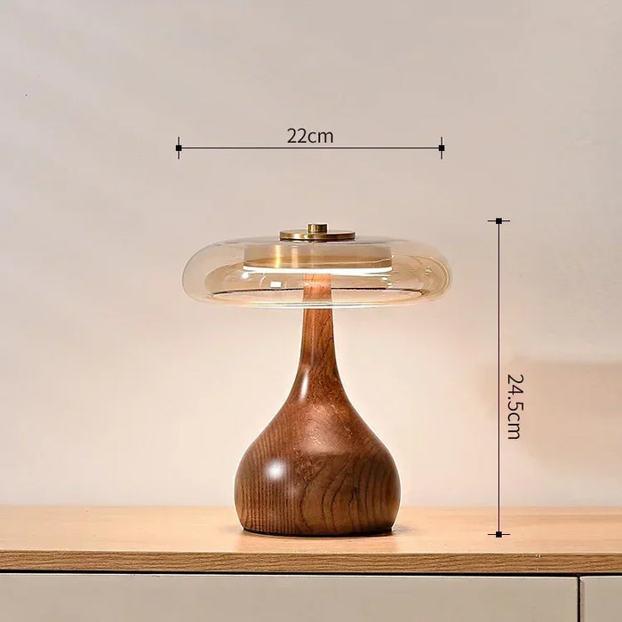 French Retro Floor Lamp – Luxury LED Table & Bedside Lighting with Clear Glass Shade - Samanta Factory