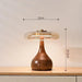 French Retro Floor Lamp – Luxury LED Table & Bedside Lighting with Clear Glass Shade - Samanta Factory