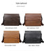 Men’s Business Satchel Bag – Slim PU Leather Shoulder Bag SF