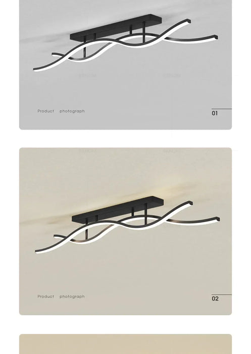 LED Ceiling Light – Simple Line Design for Modern Kitchens, Bedrooms, and Dining Areas - Samanta Factory