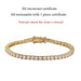Moissanite Tennis Bracelet – 18K Gold Plated S925 Sterling Silver SF