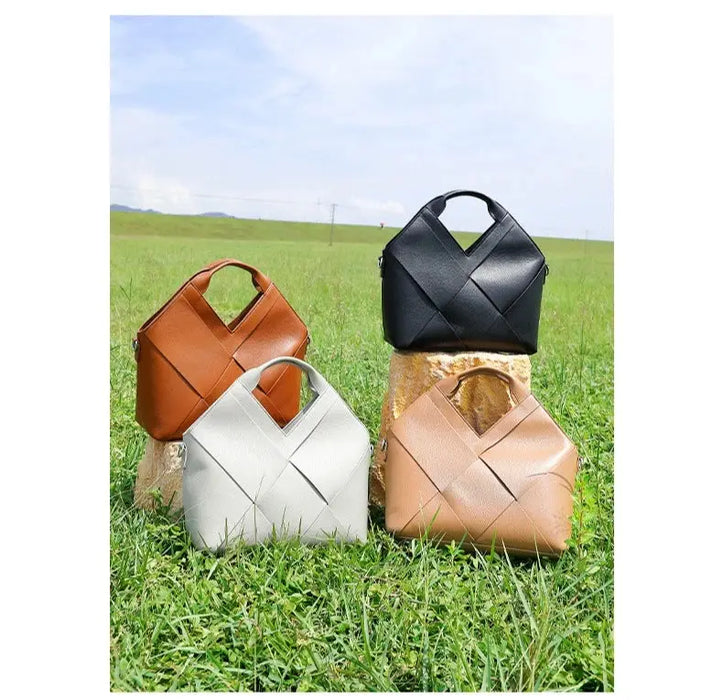 Cow Leather Shoulder Bag – Soft Satchel for Four Seasons SF