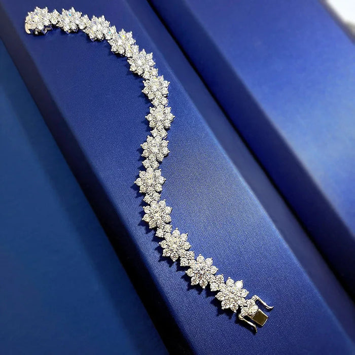 Moissanite Cuban Bracelet – D Color VVS1 Tennis Luxury SF