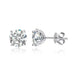Premium Moissanite Stud Earrings – Brilliant D Color VVS1 Stones SF