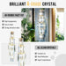 Crystal Wall Sconce – Luxurious 3- or 5-Tier LED Lighting with Gold Finish - Samanta Factory