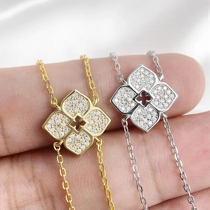 Moissanite Necklace – Full Round-Cut Sparkle in 925 Sterling Silver SF