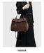 Microfiber Leather Shoulder Bag – Large Square with Lock SF