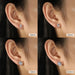 Oval Moissanite Stud Earrings – 0.5–3CT Brilliant Cut in 925 Sterling Silver SF