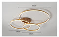 Modern LED Chandelier – Dimmable Semi-Flush Mount with Remote Control - Samanta Factory