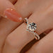 Moissanite Bridal Ring – 1ct D-Color VVS1 in 925 Sterling Silver SF