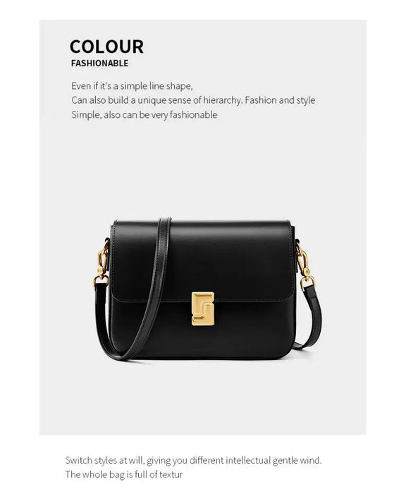 Split Leather Satchel Bag – Moderate Hardness for Women SF