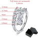 Moissanite Bridal Ring – D-Color VVS1 Round Cut in 925 Sterling Silver SF