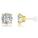 14K Gold Moissanite Stud Earrings – 0.5CT–3CT VVS1 Round Cut AU585 Certified SF