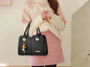 Women’s Large Capacity Boston Handbag – PU Leather Shoulder & Crossbody Tote Bag SF