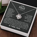 Heart Knot Pendant Necklace – Sparkling Zircon Gift for Daughters SF