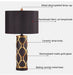 Nordic Ceramic Table Lamp – Elegant Fabric Shade Light for Bedroom & Living Room - Samanta Factory