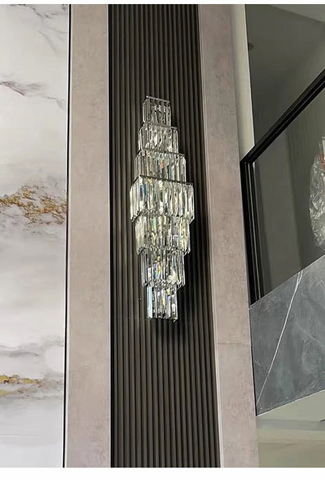 Crystal Wall Lamp – Modern Gold LED Lighting for Dining & Bedroom - Samanta Factory