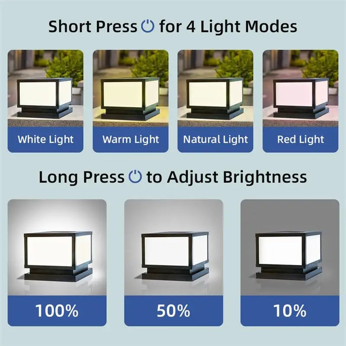 Solar LED Wall Light – Waterproof 4-Color Emergency Outdoor Lamp - Samanta Factory