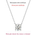 Moissanite Solitaire Necklace – Certified VVS1 Round Stone SF