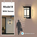 Modern LED Wall Light with Radar Motion Sensor – 16W/30W Waterproof IP55 ABS Lamp for Indoor & Outdoor Lighting - Samanta Factory