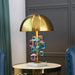 Art Deco Mushroom Lamp – Colourful Glass Globe Design for Table & Floor Lighting - Samanta Factory