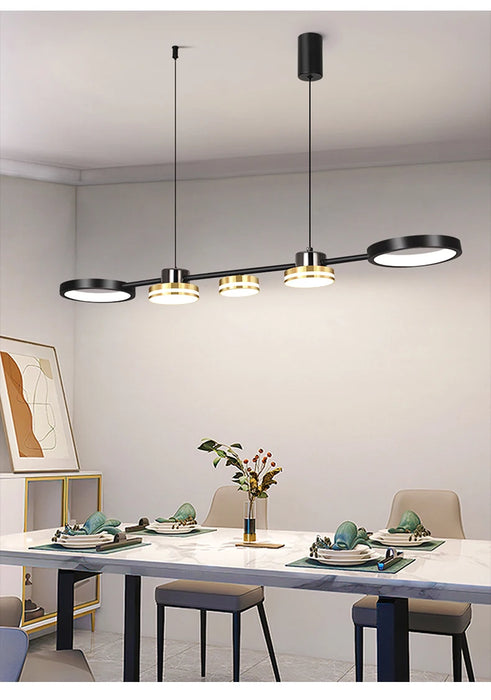 Modern Ring Pendant Light – 48W LED Chandelier with Soft Eye-Care Illumination - Samanta Factory