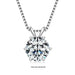 Moissanite Pendant Necklace – D-Color Round Solitaire SF