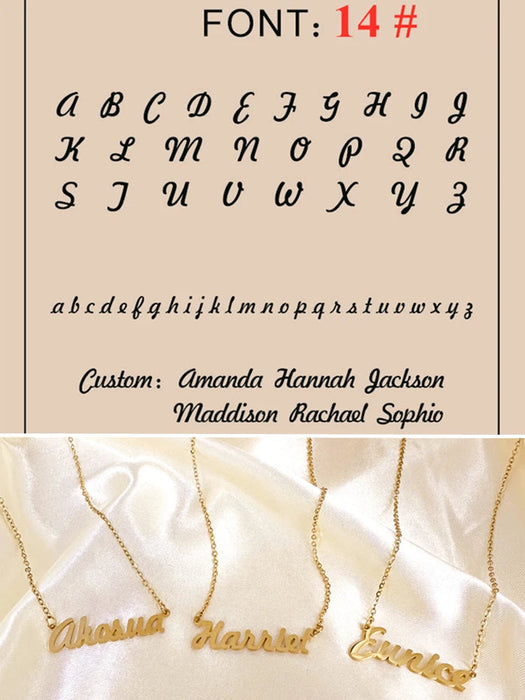 Custom Name Necklace – Personalized Pendant for Women Sf
