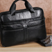 Leather Business Briefcase – Professional 15-Inch Laptop Work Bag SF