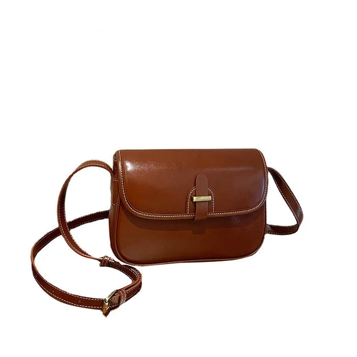 Stylish Split Leather Bucket Shoulder Bag – Versatile Women’s Handbag for Work & Casual Outings - Samanta Factory