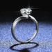 Moissanite Ring – Classic Prong-Set Design SF
