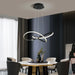 Modern E27 Alloy Pendant Light – Black & Gold LED Ceiling Fixture - Samanta Factory