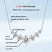 Moissanite Pendant Necklace – 7-Stone 925 Sterling Silver D-Color VVS1 SF