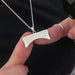 Custom Logo Necklace – Personalized  Engraved Pendant Chain SF