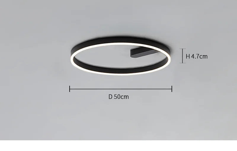LED Ceiling Light – Modern Surface-Mounted Design with Dimmable Remote Control - Samanta Factory