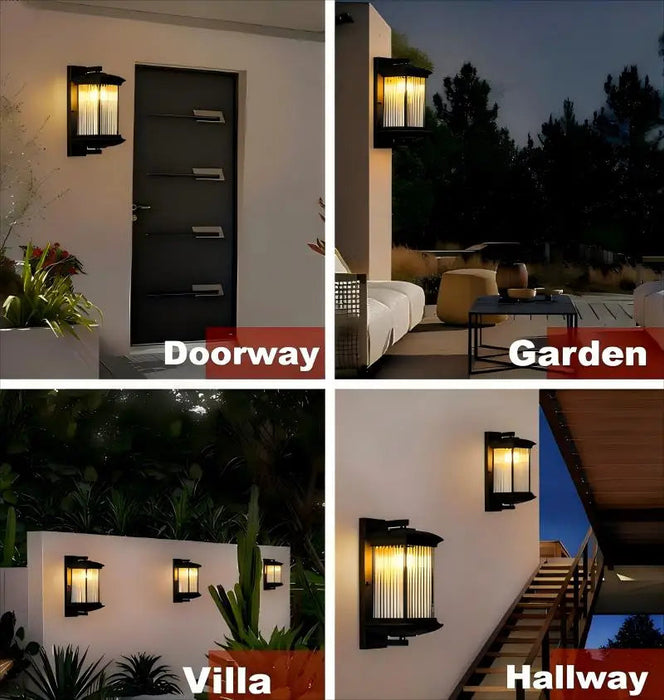 Vintage Outdoor LED Wall Light IP65 – Waterproof Aluminum Garden Porch Sconce SF