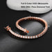 EWYA D Color Moissanite Tennis Bracelet 925 Silver 18K Gold - Samanta Factory