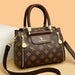 High Quality PU Leather Handbag with animal print design, spacious interior, and casual tote shape, ideal for work and casual outings.