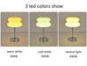 Modern Stained Glass Table Lamp – Touch Control LED Bedside Lighting - Samanta Factory