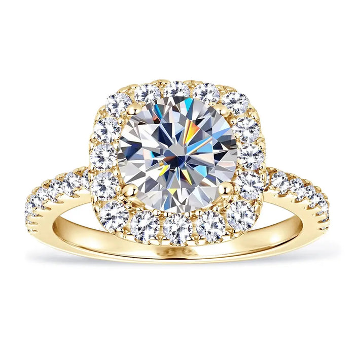 Brilliant GRA-Certified Moissanite Ring for Women with Hypoallergenic 925 Silver SF