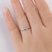 Moissanite Jewelry Set – 925 Sterling Silver Cluster Necklace & Ring SF
