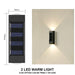 Solar Wall Light – Up & Down Waterproof LED for Modern Outdoor Decor - Samanta Factory