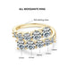 Moissanite Wedding Band – 3.26cttw Multi-Stone Sparkle SF