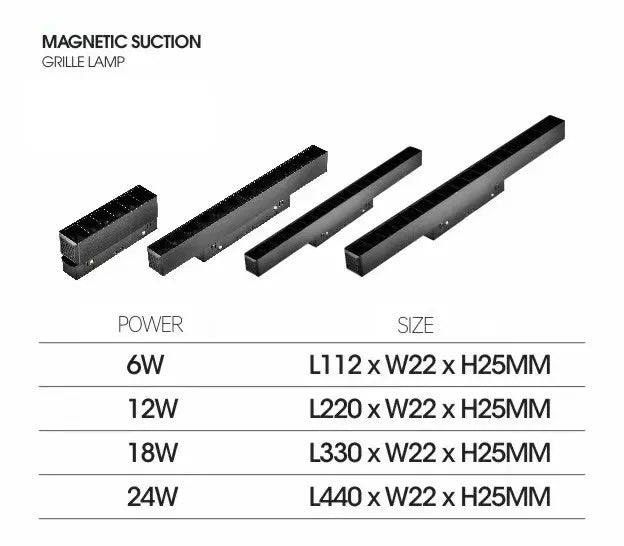 Magnetic LED Track Spotlight – 48V Linear Ceiling Light - Samanta Factory
