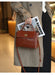 Women’s  Leather Shoulder Bag – Compact Casual Satchel SF