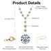 925 Sterling Silver Moissanite Y-Shaped Pendant Necklace SF