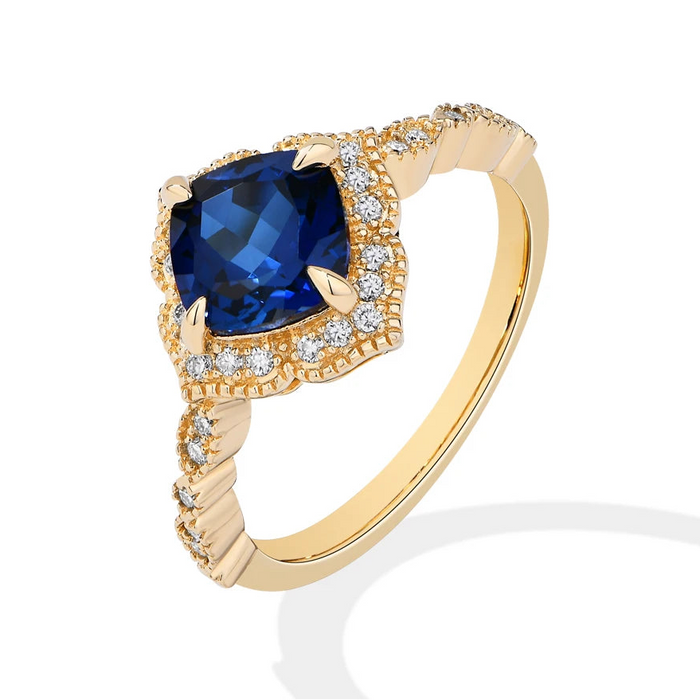 Moissanite Ring – D Color VVS1 Sterling Silver SF