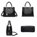 Women’s Soft PU Leather Handbag – Fashionable Casual Tote with Sequined Detail - Samanta Factory