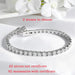 Moissanite Tennis Bracelet – 18K Gold Plated S925 Sterling Silver SF