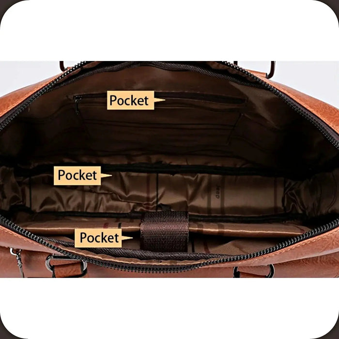 Business Laptop Briefcase – Lightweight 14-Inch Office Messenger Bag SF